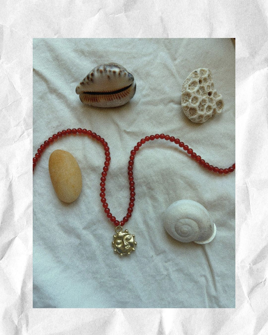 Ra beaded necklace